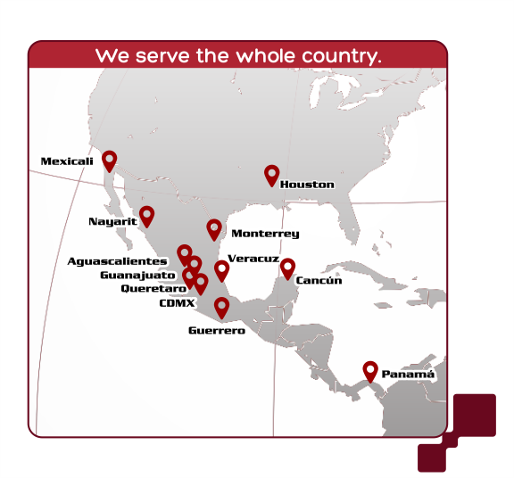 We serve the whole country